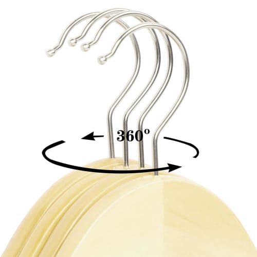 YAMLGHT Wooden Hangers, Natural Wood Grain Maple Wood for Suits, Shirts, Jackets, and Coats, Slim Design with Non-Slip Grooves, Anti-Deformation Trous