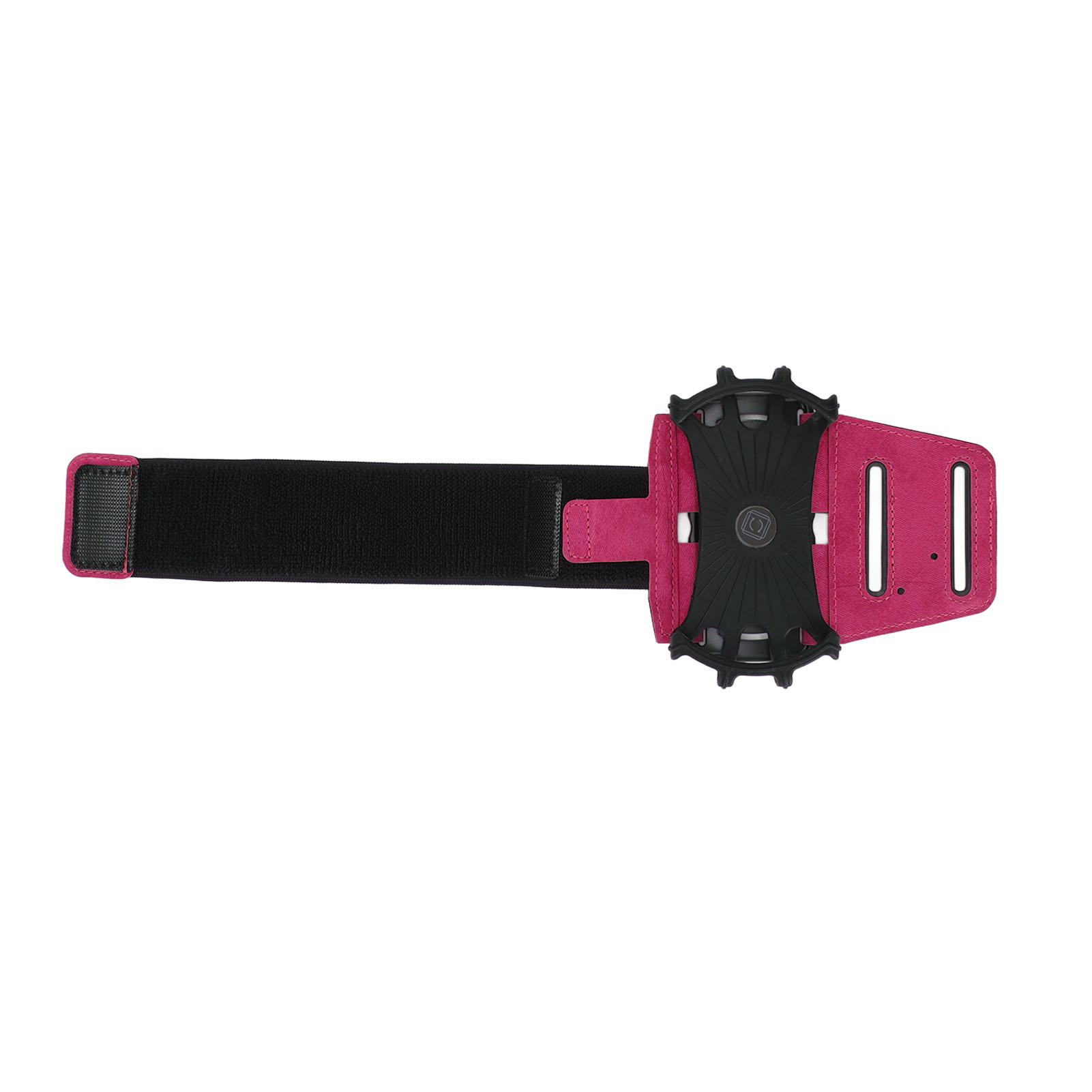 Outsideworld Unisex Mobile Phone Holder For Running Armband 360 Degree Rotatable Smart Phone Armband With Headphone Data Cable Storage Layer