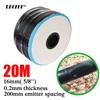 20M-150M 16mm 0.2mm Wall Thickness Spacing Drip Irrigation Tape Dripper Watering System With 5/8'' Garden Connector Accessories