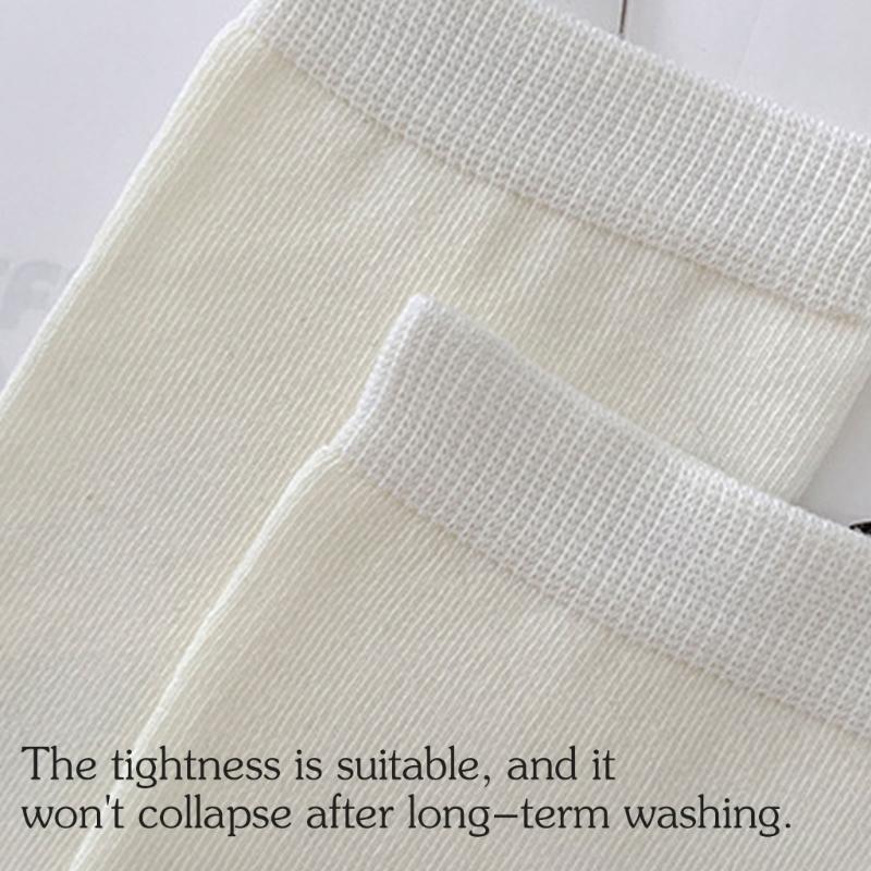 Women Solid Color Ribbed Cuffs Thigh High Stockings Japanese Preppy Students Stretchy Over The Knee Long Boot Socks