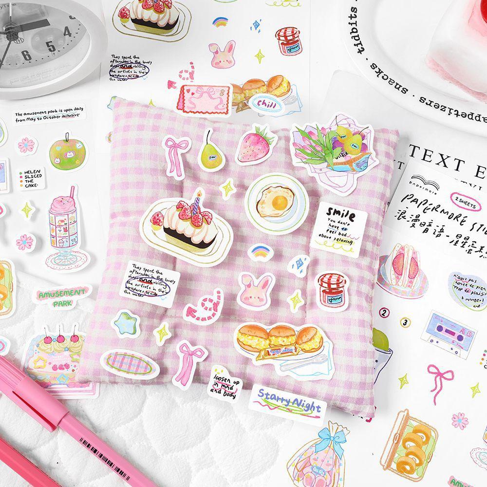MINKYS New 2 sheets/pack Cute Decorative Sticker Book Mobile Phone Photocard Stickers Kids Gift School Stationery