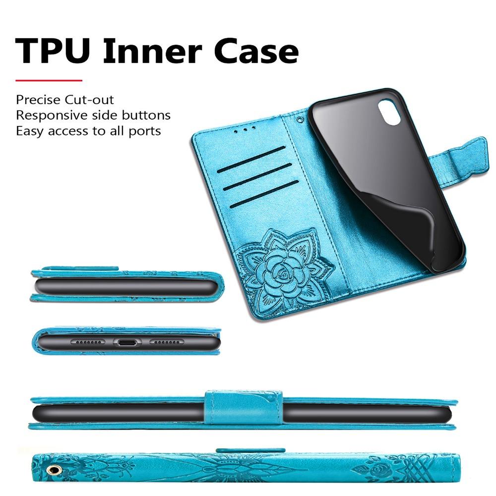 Butterfly Leather Case For Xiaomi RedMi Note 13 12 11 10 9 8 Pro Plus 5G 4G 12S 11S 10S 9S 7 10T 10C 12C 13C Flip Case Cover