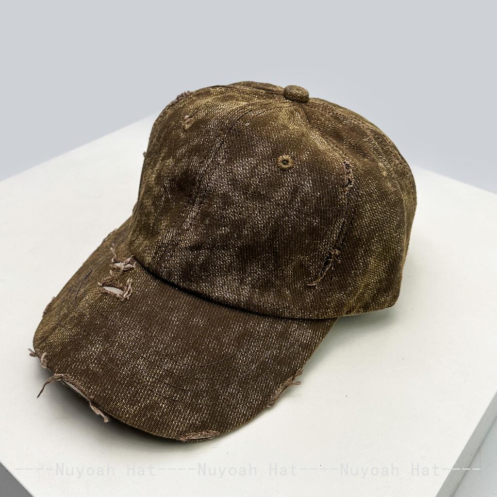 New Men Women Bandhnu Broken Style Solid Baseball Hats Sunshade Street Versatile Distress Peaked Caps Personal Fashion Outdoor
