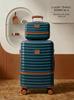 ABS+PC Expandable Trolley Case Set: Three-Piece Layered Storage Carry-on Suitcase for Travel.