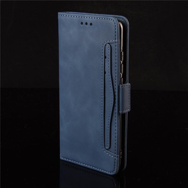 Huawei nova6SE/NOVA 7i Multi-Card Slot Leather Phone Case - Anti-Drop Wallet Cover Huawei Nova 6 SE/Nova 7i синий