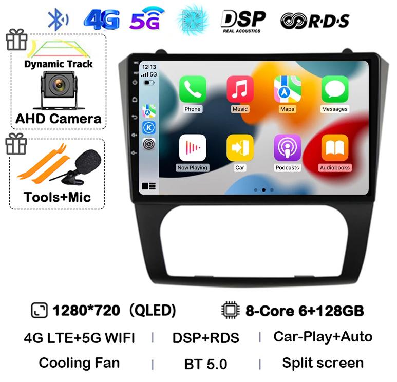Android 14 Carplay+Auto WIFI+4G BT Car Radio Stereo For Nissan Altima Teana 2008 2009 2010 2011 2012 Multimedia Video Player GPS