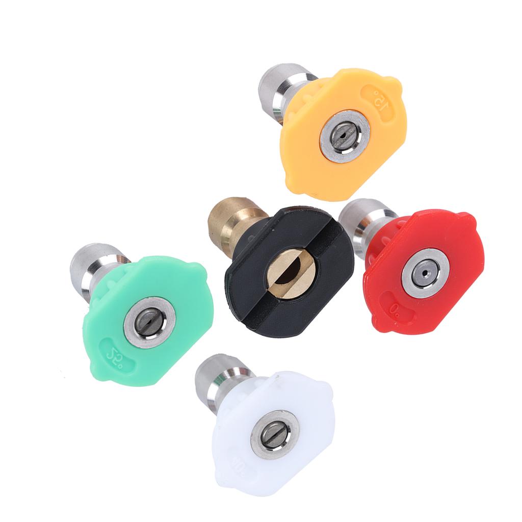 5PCS Stainless Steel High Pressure Washer Spray Nozzle Tips Quick Connector Pressure Washer Accessories