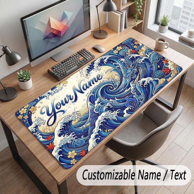 Oktopus Meeresleben Thema Benutzerdefiniertes Mauspads Personalisierter Druck Name Text Schreibtischmatte Für Zuhause Büro Tischdekoration