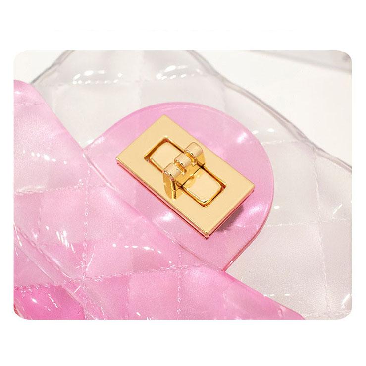 Kawaii Crossbody Bag Cartoon Cute Girls Fashion Mini Chain Pearl Handbag Sweet Princess Jelly Pack Party Coin Purses Gift