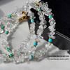Handmade White Crystal Beaded Bracelet 2025 - Elegant Light Luxury Socialite Style