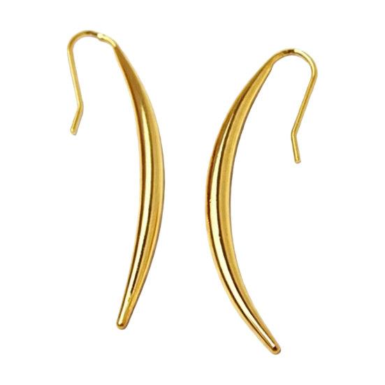 1 Pair Large Long Teardrop Geometry Earrings for Women, Metal Drop Dangle Earrings, Polished Waterdrop Earring for Party, Wedding, Daily Wear