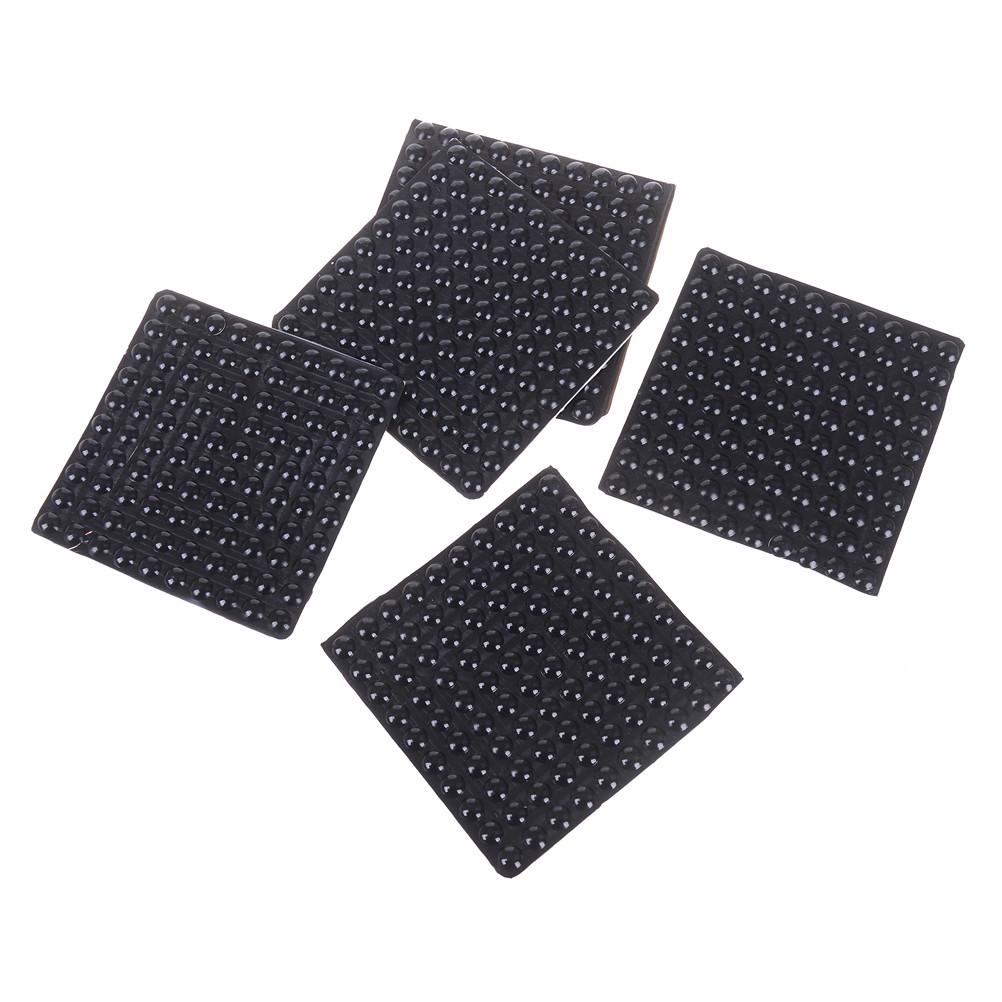 100Pcs Black Self Adhesive Rubber Feet Semicircle Bumpers Door Buffer Pad