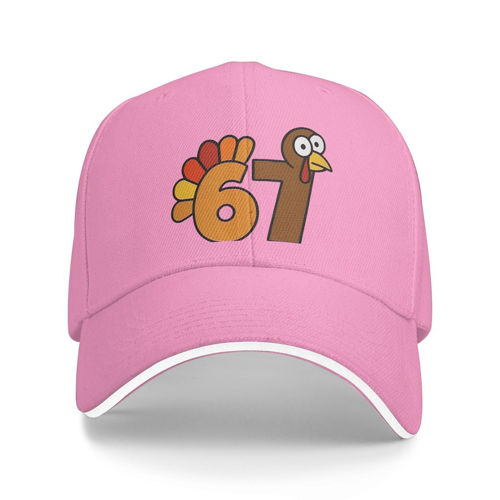 Spring Casual Baseball Cap 67 Thanksgiving Turkey Outdoor Sport Trucker Hat For Women Men Sun Visor y2k Cool Baseball Caps