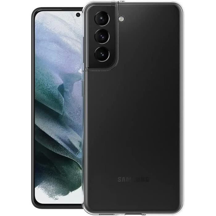 Coque - BOOLING - pour Samsung Galaxy S21 Plus - Coque souple transparente - 2 verres trempés - Anti-rayure