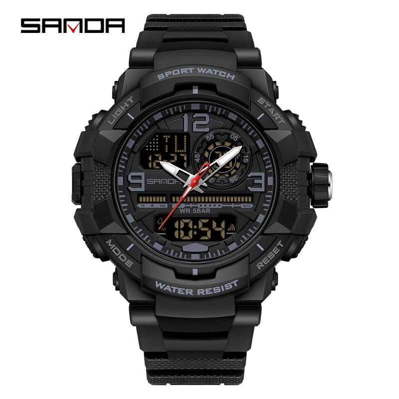 Orologio Sportivo Multifunzione Impermeabile Luminoso Sanda per Uomo e Donna