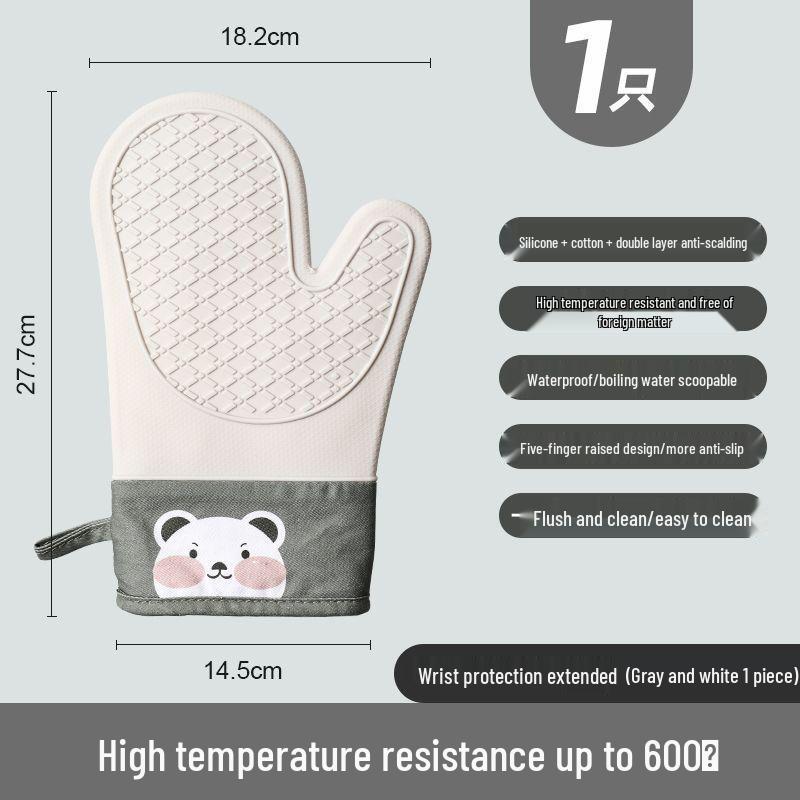 Hitzebeständige Anti-Rutsch Silikon Ofenhandschuhe