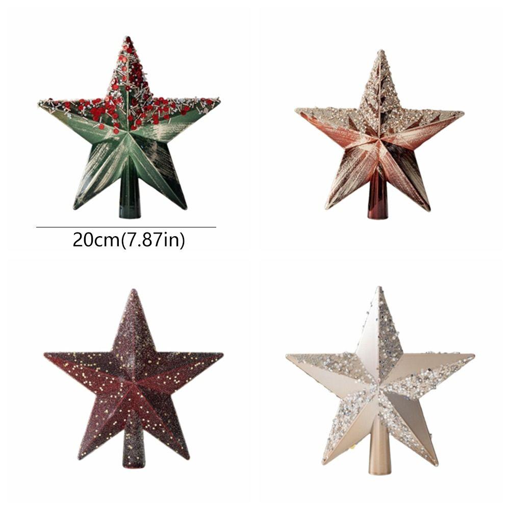 Kunststoff Weihnachtsbaumspitze Stern Retro Weihnachtsbaumschmuck Hotel Einkaufszentrum