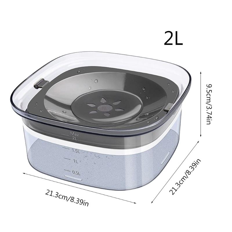 Puppy Water Dispenser Water Bowls Non-Slip Dog Dish Pet Drinking Bowls for Small Medium Dogs Floating Disc