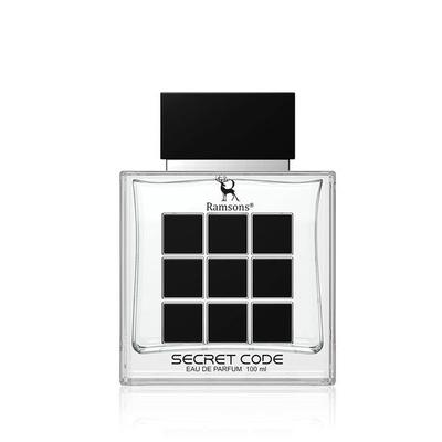 Ramsons - SECRET CODE Eau De Parfum | 100 ML | Parfym för män | TN - Frisk lime, Grapefrukt, Grönskande | MN - Ros, Jasmin | BN - Träig, Läderaktig