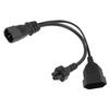 C14 to C5 EU4.0 Y Splitter Power Plug Cord Single IEC 320 C14 Male to C5 EU4.0 Female Splitter