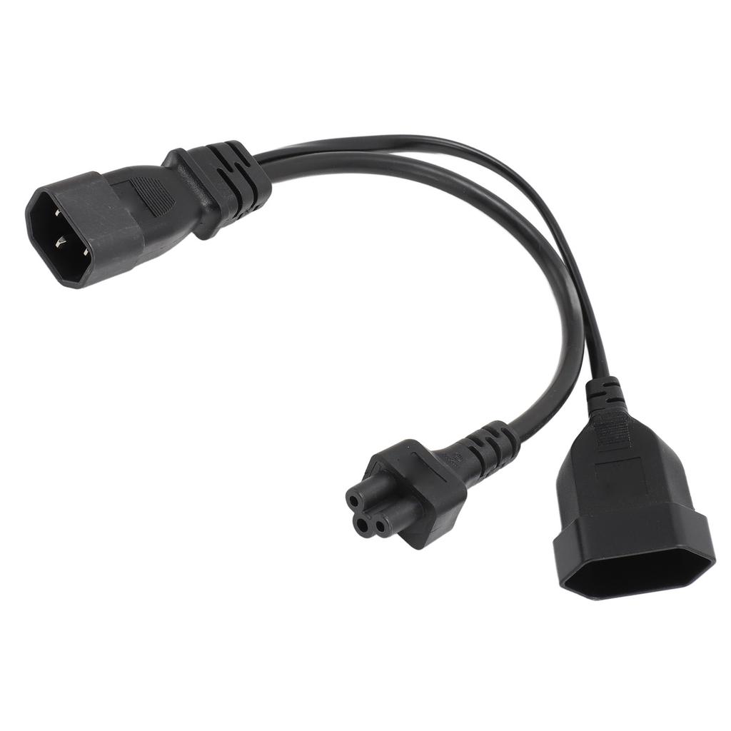 C14 to C5 EU4.0 Y Splitter Power Plug Cord Single IEC 320 C14 Male to C5 EU4.0 Female Splitter