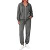 Women's Fashion Comfortable Hoodie Jacket Set for Winter Casual Wear