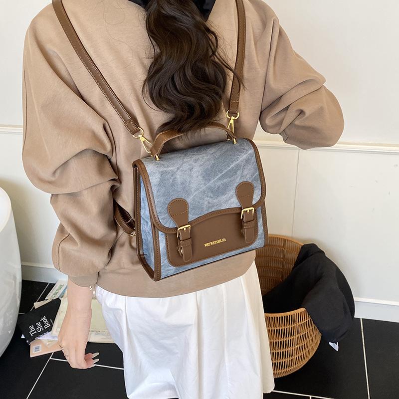 High Sense Fashion Versatile Backpack Women 2025 New Popular Student Class Schoolbag Commuter Travel Handbag