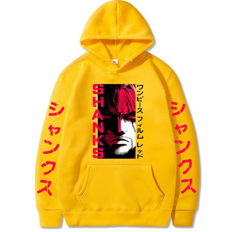 

Японский мультфильм пуловер с капюшоном флисовый мужской свитер с капюшоном 3XL жёлтый