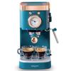 Retro Coffee Machine, 20-Bar Pressure, Small Household, Semi-Automatic, Steam Milk Frothing Function