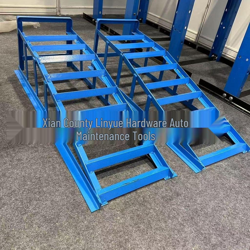 Heavy-Duty Car Repair Ramp & Jack Stand for Oil Changes.