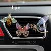 Exquisite Legierung Strass Biene Schmetterling Libelle Auto Lüftungsschlitz Parfüm Clip