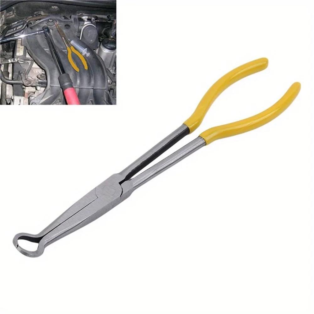 

11 Premium Long Reach Spark Plug Pliers - Secure Ring Nose Design Non-Slip Handles Engine Maintenance Tool for Efficient Wi