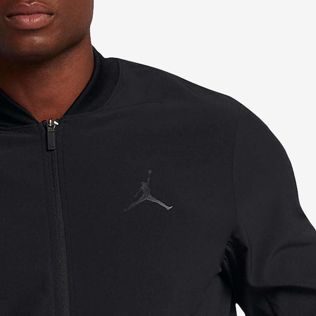 Jordan Solid Mesh Sport Knit Jacket Long Sleeve Men Outerwear Black 861501-010