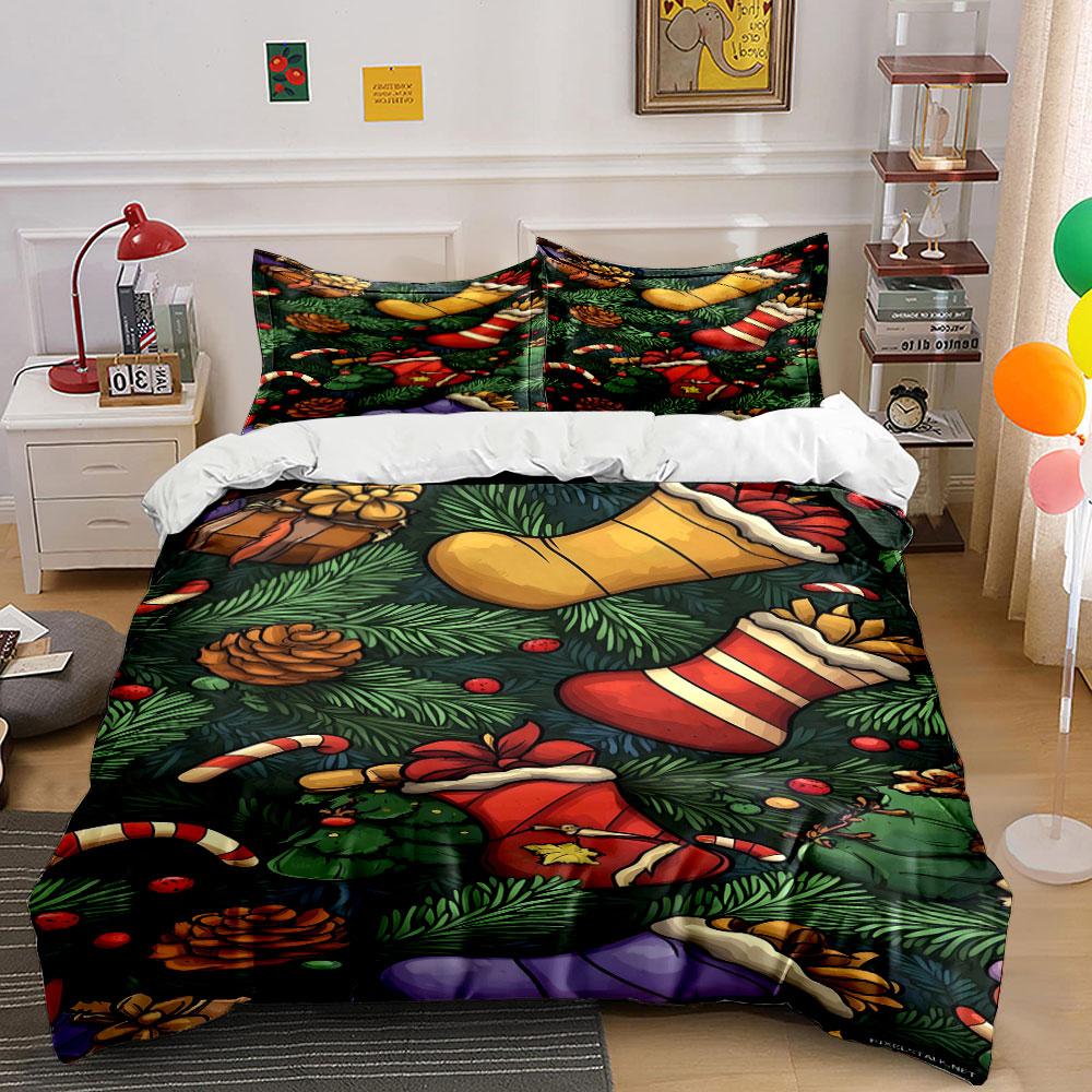Festive evergreen magic Bedding sets Duvet cover sets Duvet covers Pillowcases(1*Duvet Cover 2*Pillowcases without duvet insert)