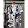 Men's Retro Fashion Pattern 3D Print Shirt Button Up Shirt Casual Shirt Summer Shirt Short Sleeve Daily Vacation Clothing