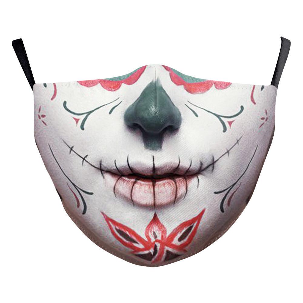 Funny Digital Print Cotton Face Mask Fashion Creative Dustproof Reusable Daily Protective Face Cover