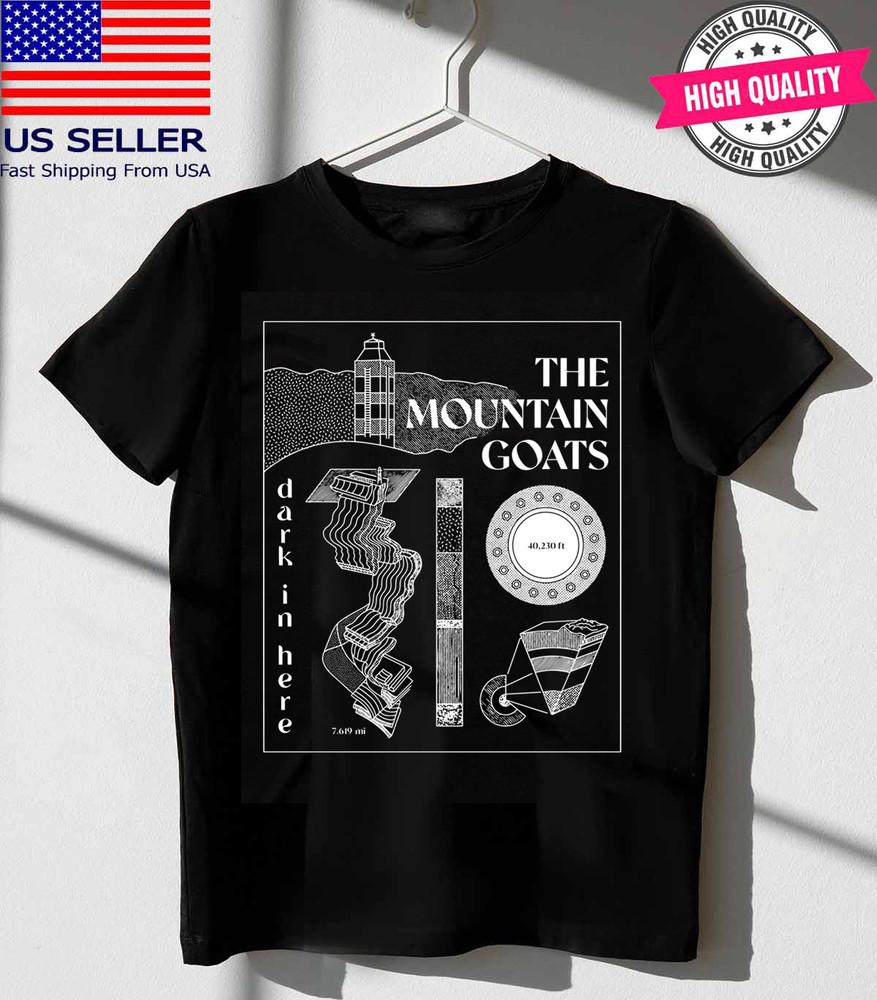 Футболка The Mountain Goats Dark In Here Черная Унисекс S-5XL 1H0298 Унисекс Футболка XXXXL