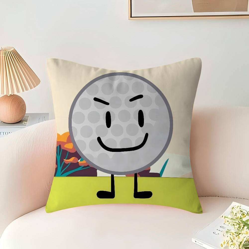 Cartoon B-BFDI Kissen Anime Kissen Sofa Bett Kopfkissenbezug Kissenbezug 45x45 cm Mode