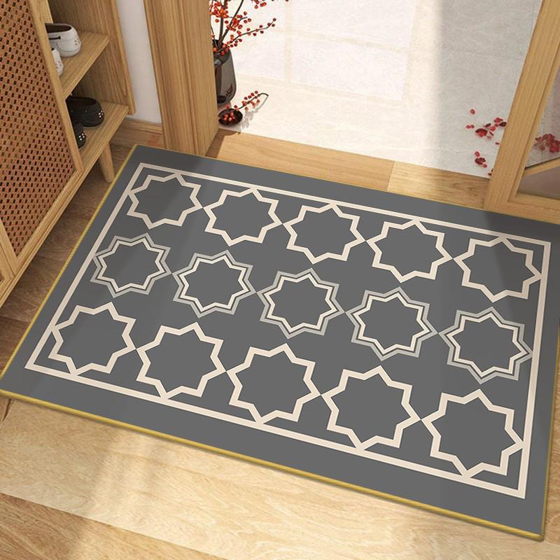 Modern Minimalist Non-Slip Diatom Mud Absorbent Door Mat for Bathroom and Toilet