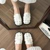 Hausschuhe Damen Neu Sommer Vintage Gewebt Hohl Sandalen Plateausandalen