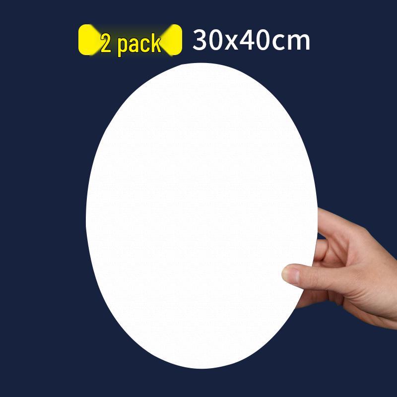 Irregular Round Cotton Linen Canvas Frame for Children's Acrylic and Oil Painting - Oval/Heart Shapes