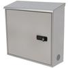 Soomloom Stainless Steel Mailbox Wall-Mounted Delivery Mailbox with Dial Lock, Family Mailbox with Key