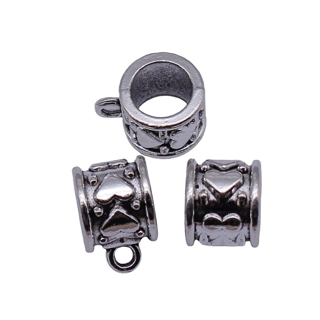 Antique Twisted Pattern Bail Connectors For Charm Attachments Craft Jewelry Accessories