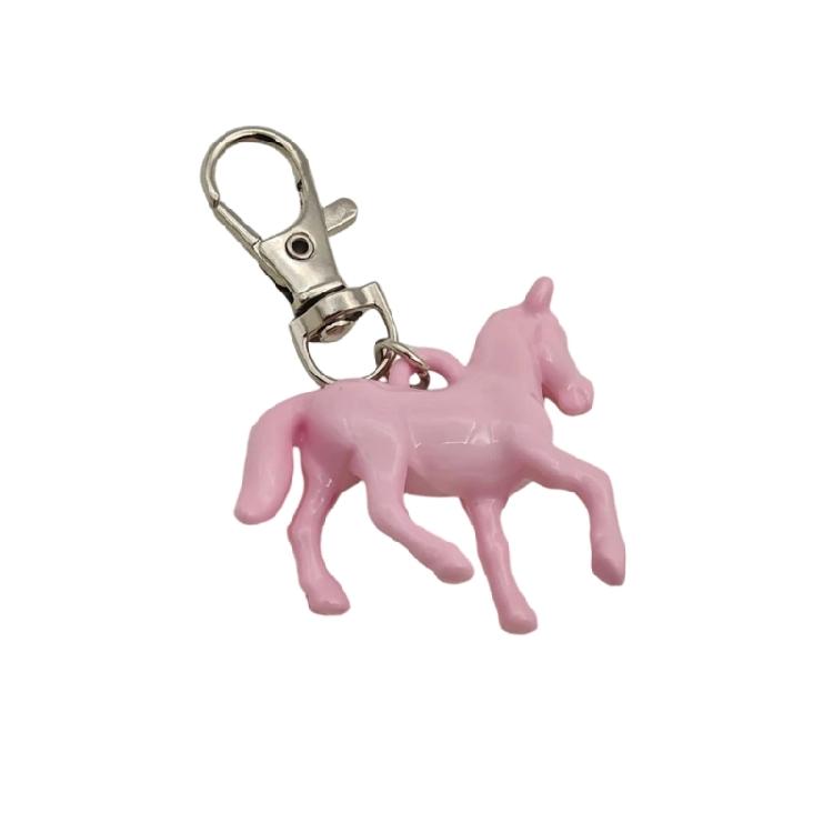 Lebhafter Pferdeanhänger Schlüsselanhänger Tier-Themen-Accessoire Stilvolle Acryl-Konstruktion Befestigung für Handys Geldbörsen