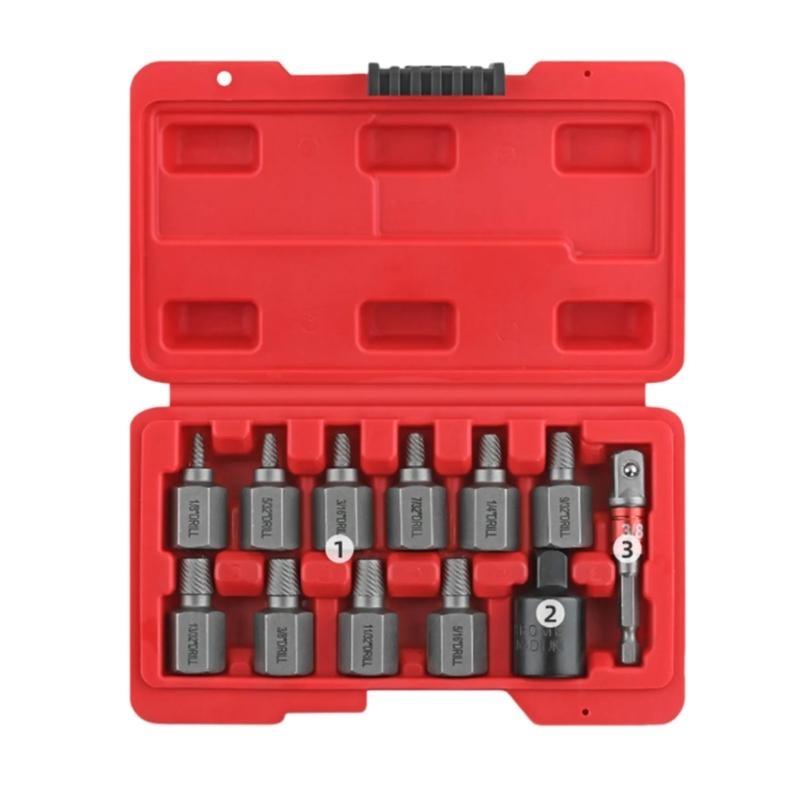 Mehrzahn-Schraubenauszieher-Set Easy Out Werkzeug für abgebrochene, beschädigte Schrauben Top-Angebot