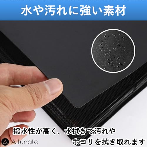 Ailunate Cheki album book large capacity file holder Polaroid case storage Instax Mini 360 sheets black