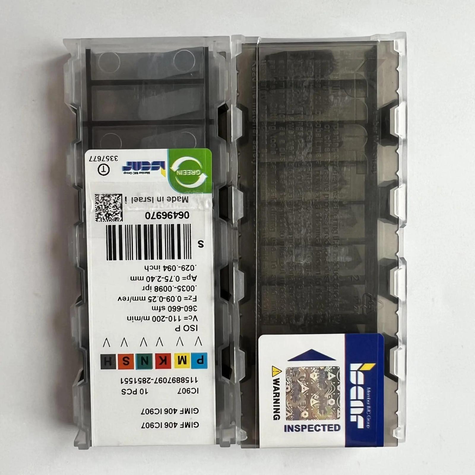 

ISCAR / GIMF406 IC907 /Industrial indexable Carbide Inserts 10 PCS