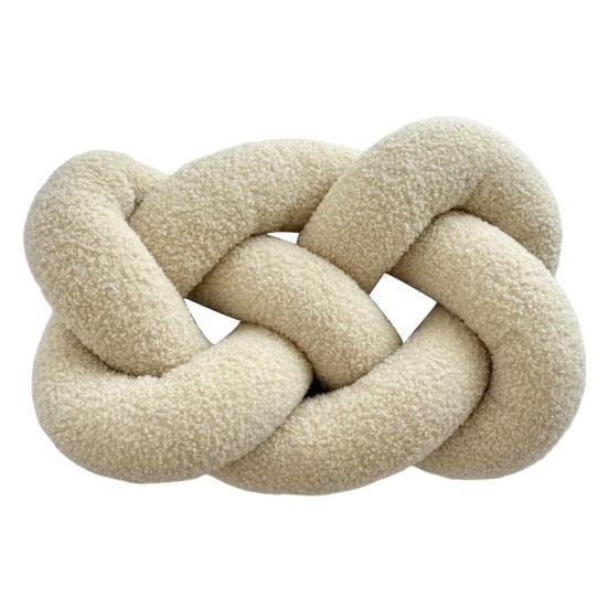Knitted Knot Pillow Handmade Decorative Throw Pillows Soft Sofa Cushion Home Bedroom Decor Gift for Holidays Parties