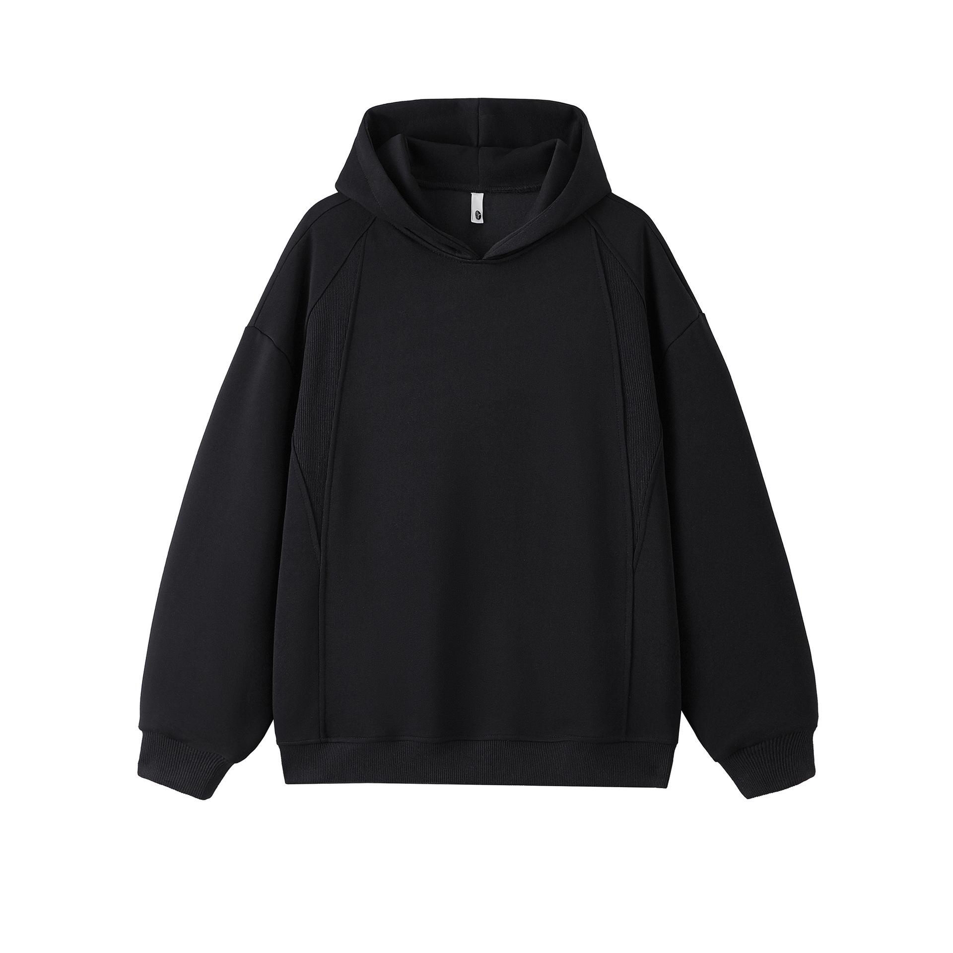 Hooded Sweatshirt for Men New Autumn Fashionable Loose Pullover Top for Men Gray M