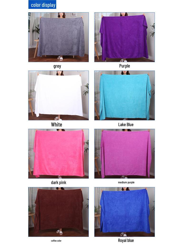430g 80x180cm Ultra-Absorbent Bath Towel for Salon Massage Beds